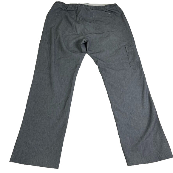 Figs Pants Mens XL Gray Cairo Cargo Scrub Drawstring Stretch Nurse Pockets - Picture 2 of 11